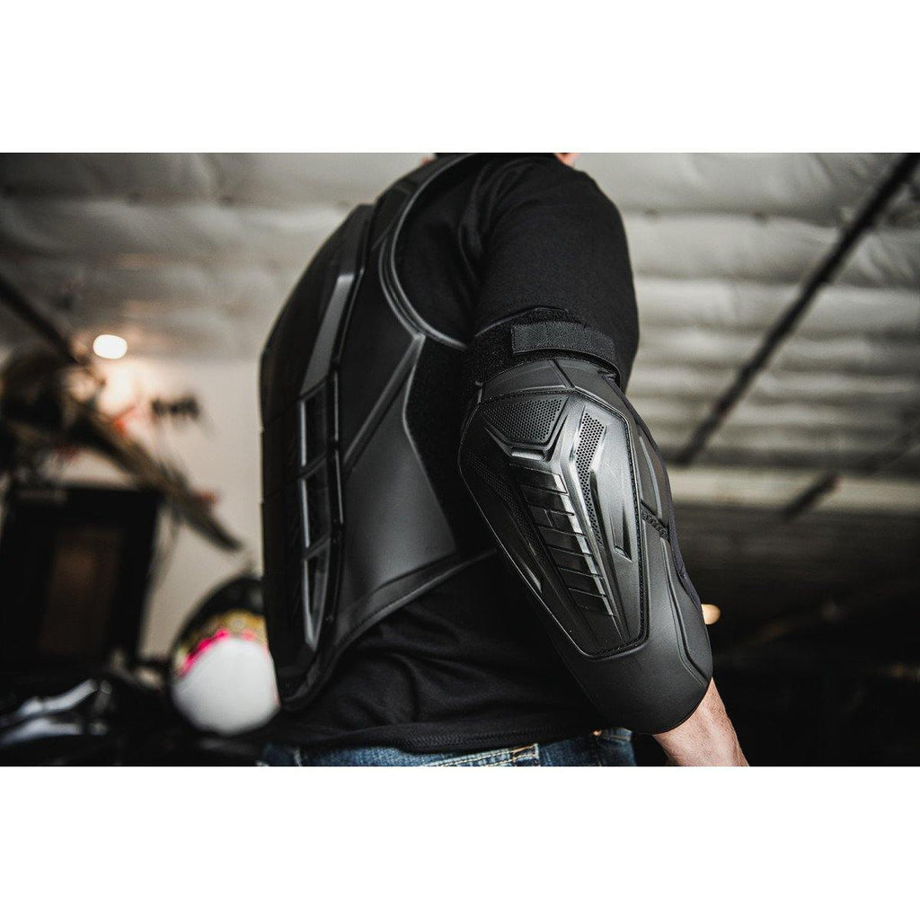 ICON ELBOW FIELD ARMOR 3 BLACK - Alhawee Motors