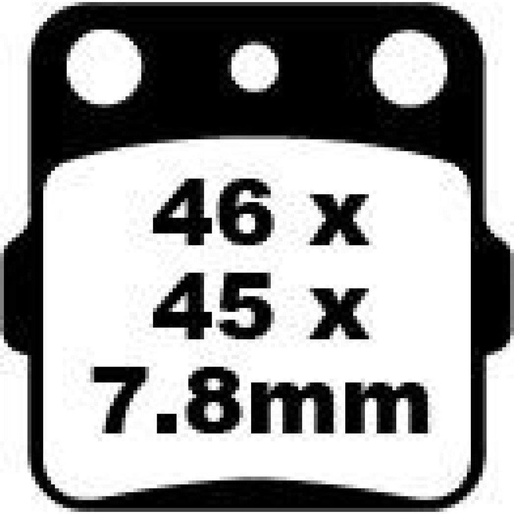 EBC - FA084R BRAKE PAD FA-R SERIES SINTERED METAL EBC