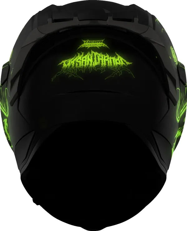 ICON HELMET ULTRAFLITE MISANTHROPE BK