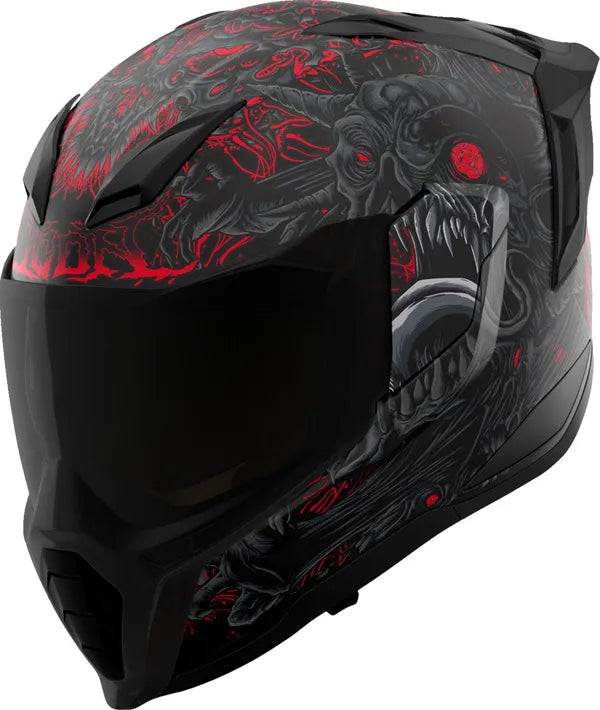 ICON HELMET ULTRAFLITE MISANTHROPE BK