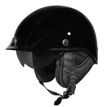 Load image into Gallery viewer, SMK HELMET HALF FACE PATRIOT GLOSS BLACK