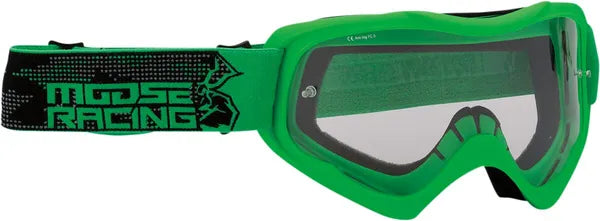 MOOSE OFFROAD GOGGL QUALFR AGROID GREEN