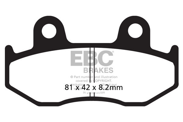 EBC BRAKE PAD HH SINT SCOOTER SFA323/3HH