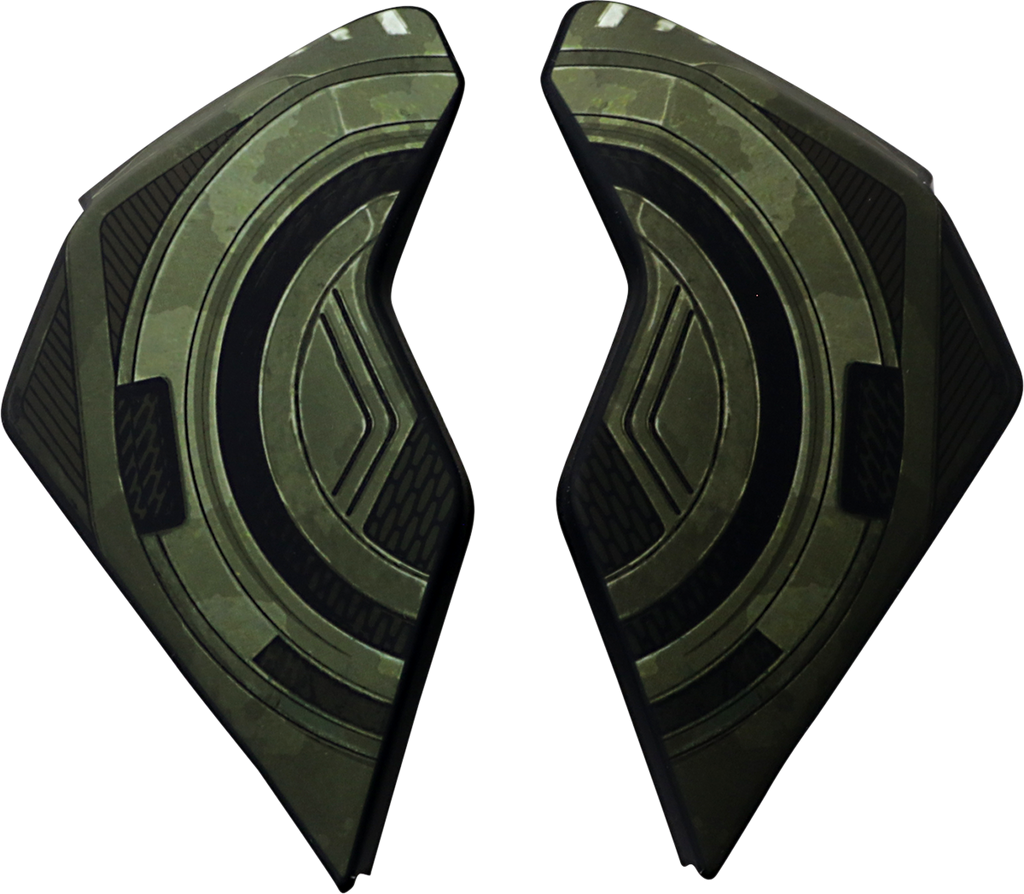 Airflite™ Helmet Side Plates - Blockchain Green
