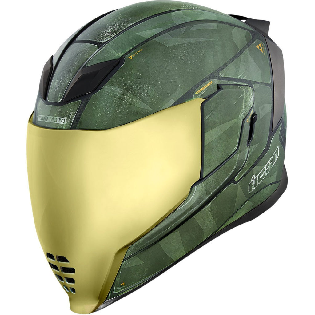 ICON Airflite™ Battlescar 2 Helmet Green - Alhawee Motors