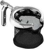 UNIVERSAL DRINK HOLDER WITH BASKET PERCH MOUNT CHROME