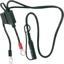 Load image into Gallery viewer, RING TERMINAL HARNESS BLACK QUICK DISCONNECT 12V 0.75A 0.6M 2-PIN BLACK - Alhawee Motors
