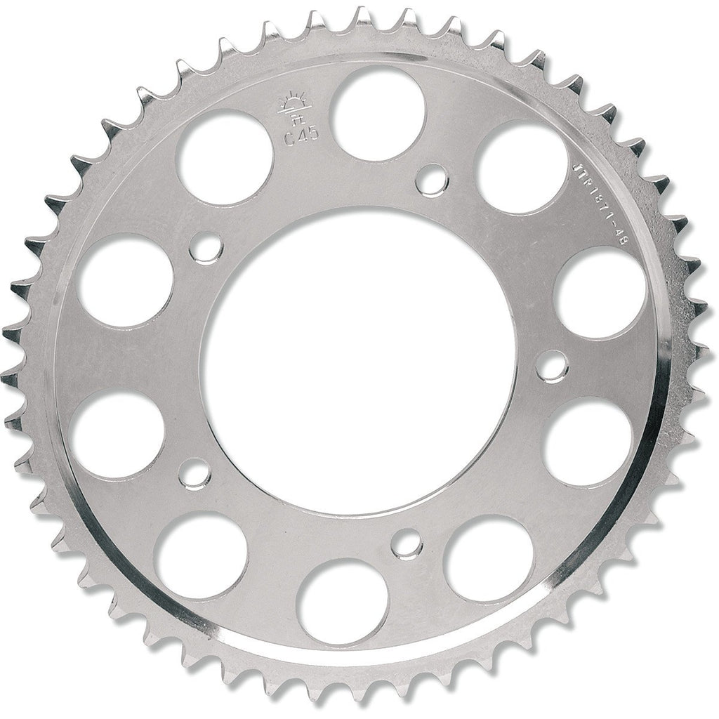 JT SPROCKETS	JTR3.42 REAR REPLACEMENT SPROCKET 42 TEETH 525 PITCH NATURAL C49 HIGH CARBON STEEL - Alhawee Motors