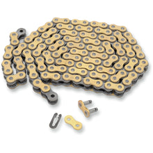 Load image into Gallery viewer, REGINA 520/135 DR 150 CLIP LINK 520 NON-SEAL DRAG RACING DRIVE CHAIN / GOLD|BLACK / STEEL