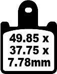 BRAKE PAD FA-HH SERIES SINTERED METAL