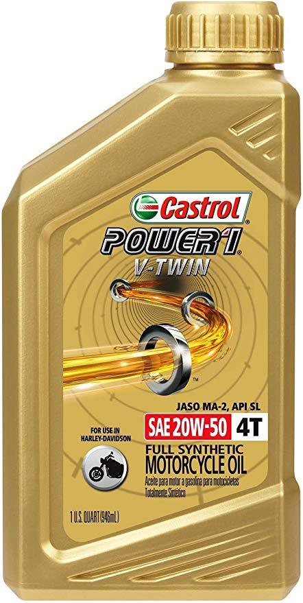 CASTROL POWER 1 V-TWIN FULL SYNTHETIC 4T 20W-50 - Alhawee Motors