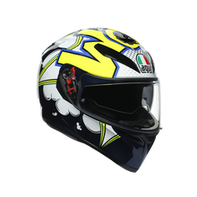 Load image into Gallery viewer, AGV K3 SV MULTI ECE DOT - BUBBLE BLUE/WH/YELLOW FLUO