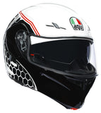 AGV COMPACT ST E2205 MULTI - VERMONT WHITE/BLACK/RED