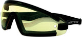 WRAP AROUND WIDE VISION GOGGLES BLACK LENSES YELLOW