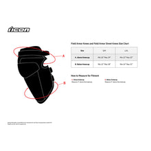Load image into Gallery viewer, ICON FIELD ARMOR STREET KNEE PROTECTOR BLACK
