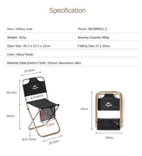 Load image into Gallery viewer, Naturehike NH17Z012-L Portable Mini Folding Stool Foldable Chair Seat a Qucik Rest - Alhawee Motors