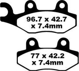 EBC BRAKE PAD FA-TT SERIES CARBON FIBER FA135TT