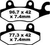 BRAKE PAD FA-R SERIES SINTERED METAL