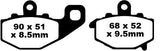 BRAKE PAD FA-HH SERIES SINTERED METAL FA192HH