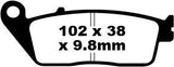 BRAKE PAD FA-HH SERIES SINTERED METAL FA196HH