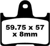 BRAKE PAD FA-HH SERIES SINTERED METAL FA254HH