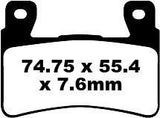 BRAKE PAD FA-HH SERIES SINTERED METAL