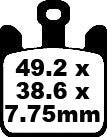 BRAKE PAD FA-HH SERIES SINTERED METAL