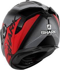 SHARK SPARTAN GT ELGEN MAT BLACK ANTHRACITE RED - Alhawee Motors