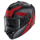 SHARK SPARTAN GT ELGEN MAT BLACK ANTHRACITE RED