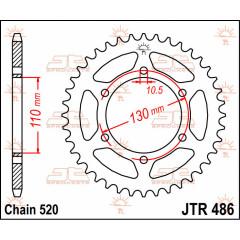 JT SPROCKETS JTR486.42 REAR REPLACEMENT SPROCKET 42 TEETH 520 PITCH NATURAL STEEL - Alhawee Motors