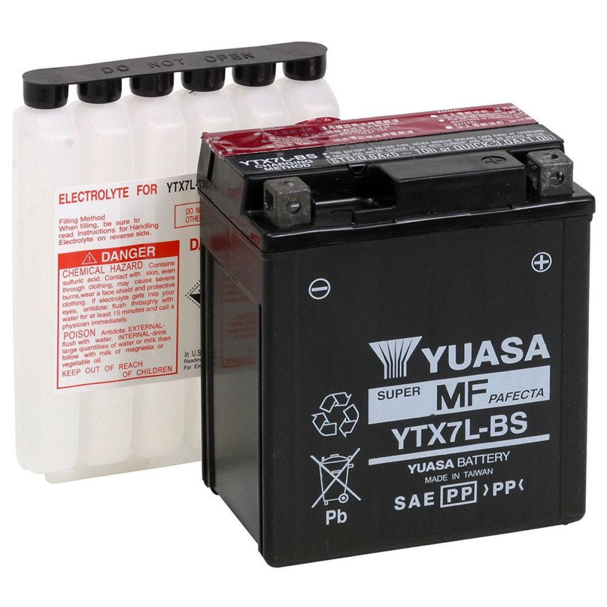 BATTERY YTX® 12V 114 MM X 71,12 MM X 129,54 MM LEAD ACID 